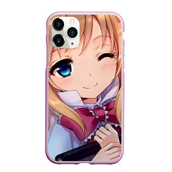 Чехол iPhone 11 Pro матовый Touhou Project Алиса Маргатройд, цвет: 3D-розовый