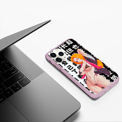 Чехол iPhone 11 Pro матовый Рангику Мацумото - Блич, цвет: 3D-розовый — фото 2