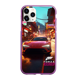 Чехол iPhone 11 Pro матовый Forza Horizon Tokio, цвет: 3D-фиолетовый