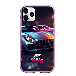 Чехол iPhone 11 Pro матовый Forza Horizon street racing, цвет: 3D-розовый