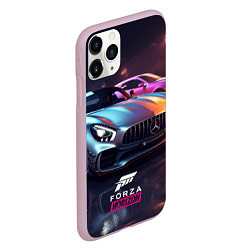 Чехол iPhone 11 Pro матовый Forza Horizon street racing, цвет: 3D-розовый — фото 2