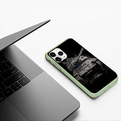 Чехол iPhone 11 Pro матовый Танк т54 русский, цвет: 3D-салатовый — фото 2
