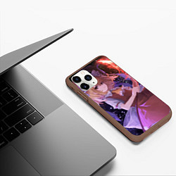 Чехол iPhone 11 Pro матовый Touhou Project Flandre Scarlet, цвет: 3D-коричневый — фото 2