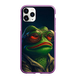 Чехол iPhone 11 Pro матовый Pepe frog