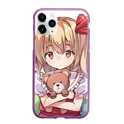 Чехол iPhone 11 Pro матовый Touhou Project Flandre Scarlet, цвет: 3D-фиолетовый