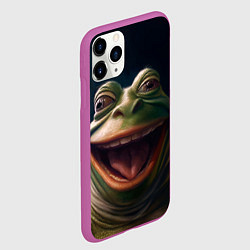 Чехол iPhone 11 Pro матовый Пепе в нирване, цвет: 3D-фиолетовый — фото 2