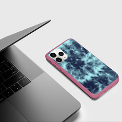 Чехол iPhone 11 Pro матовый Tie-Dye дизайн, цвет: 3D-малиновый — фото 2