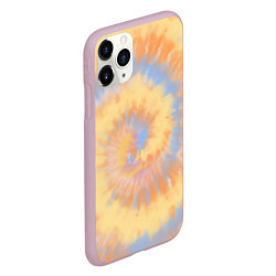 Чехол iPhone 11 Pro матовый Tie-Dye дизайн, цвет: 3D-розовый — фото 2