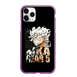 Чехол iPhone 11 Pro матовый Luffy Gear 5 Луффи, цвет: 3D-фиолетовый