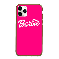 Чехол iPhone 11 Pro матовый Барби розовая, цвет: 3D-коричневый