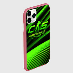 Чехол iPhone 11 Pro матовый CS2 Counter strike green logo, цвет: 3D-малиновый — фото 2