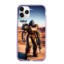 Чехол iPhone 11 Pro матовый Robot Fallout, цвет: 3D-светло-сиреневый