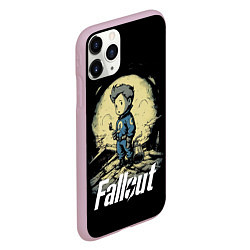 Чехол iPhone 11 Pro матовый Fallout boy, цвет: 3D-розовый — фото 2