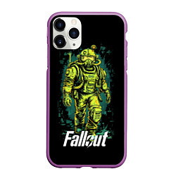 Чехол iPhone 11 Pro матовый Fallout poster game, цвет: 3D-фиолетовый