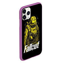 Чехол iPhone 11 Pro матовый Poster Fallout, цвет: 3D-фиолетовый — фото 2