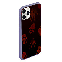 Чехол iPhone 11 Pro матовый Кровавые ладони, цвет: 3D-серый — фото 2