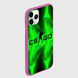 Чехол iPhone 11 Pro матовый CSGO green logo, цвет: 3D-фиолетовый — фото 2