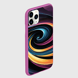Чехол iPhone 11 Pro матовый Gradient vortex, цвет: 3D-фиолетовый — фото 2