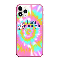 Чехол iPhone 11 Pro матовый I am Kenough - retro tie-dye, цвет: 3D-малиновый