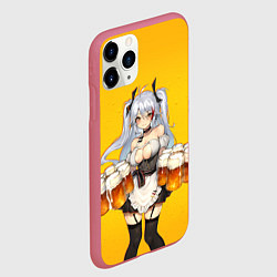 Чехол iPhone 11 Pro матовый Пивняшка, цвет: 3D-малиновый — фото 2