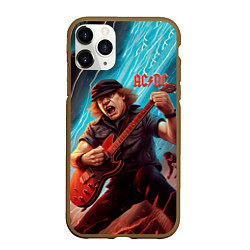 Чехол iPhone 11 Pro матовый ACDC rock music