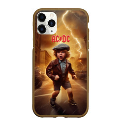 Чехол iPhone 11 Pro матовый ACDC boy