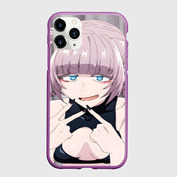 Чехол iPhone 11 Pro матовый Yofukashi no Uta Надзуна Нанакуса, цвет: 3D-фиолетовый