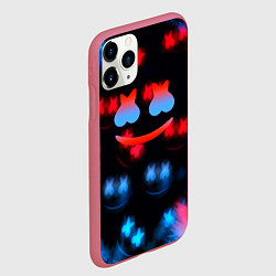 Чехол iPhone 11 Pro матовый Marshmello skibidi dob dob, цвет: 3D-малиновый — фото 2