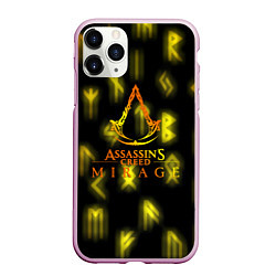 Чехол iPhone 11 Pro матовый Assasins Creed mirage, цвет: 3D-розовый