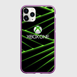 Чехол iPhone 11 Pro матовый Xbox game pass line, цвет: 3D-фиолетовый