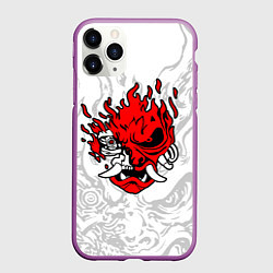 Чехол iPhone 11 Pro матовый Samurai - Cyberpunk 2077, цвет: 3D-фиолетовый