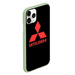 Чехол iPhone 11 Pro матовый Mitsubishi sportcar, цвет: 3D-салатовый — фото 2