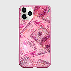 Чехол iPhone 11 Pro матовый Дорого богато, цвет: 3D-малиновый
