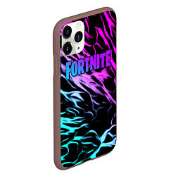 Чехол iPhone 11 Pro матовый Fortnite neon uniform, цвет: 3D-коричневый — фото 2