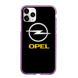 Чехол iPhone 11 Pro матовый Opel sport car, цвет: 3D-фиолетовый