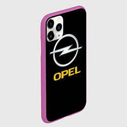 Чехол iPhone 11 Pro матовый Opel sport car, цвет: 3D-фиолетовый — фото 2