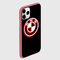 Чехол iPhone 11 Pro матовый Bmw fire car, цвет: 3D-малиновый — фото 2