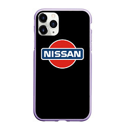 Чехол iPhone 11 Pro матовый Nissan auto, цвет: 3D-светло-сиреневый