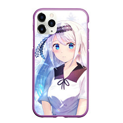 Чехол iPhone 11 Pro матовый Kaguya-sama wa Kokurasetai Кей Широгане, цвет: 3D-фиолетовый