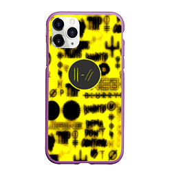 Чехол iPhone 11 Pro матовый Twenty one pilots logobombing