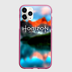 Чехол iPhone 11 Pro матовый Хорайзен гейм, цвет: 3D-малиновый