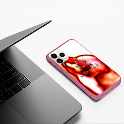 Чехол iPhone 11 Pro матовый Assassins Creed mirage exclusive, цвет: 3D-малиновый — фото 2