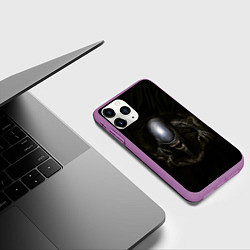 Чехол iPhone 11 Pro матовый Чужой ксеноморф, цвет: 3D-фиолетовый — фото 2