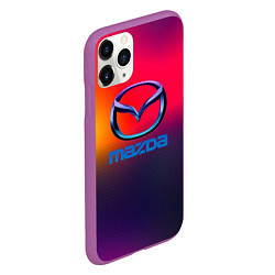 Чехол iPhone 11 Pro матовый Mazda gradient, цвет: 3D-фиолетовый — фото 2