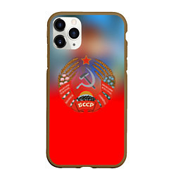 Чехол iPhone 11 Pro матовый Belarus ussr, цвет: 3D-коричневый
