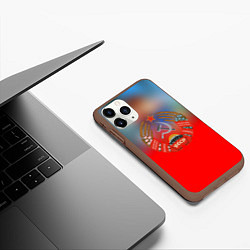 Чехол iPhone 11 Pro матовый Belarus ussr, цвет: 3D-коричневый — фото 2