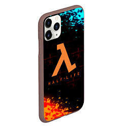 Чехол iPhone 11 Pro матовый Gordon freeman x Portal 2, цвет: 3D-коричневый — фото 2