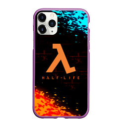 Чехол iPhone 11 Pro матовый Gordon freeman x Portal 2, цвет: 3D-фиолетовый