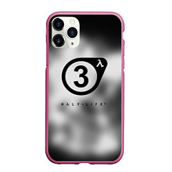 Чехол iPhone 11 Pro матовый Half life 3 black, цвет: 3D-малиновый