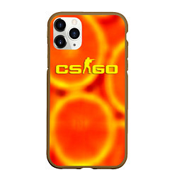 Чехол iPhone 11 Pro матовый Counter Strike апельсин, цвет: 3D-коричневый